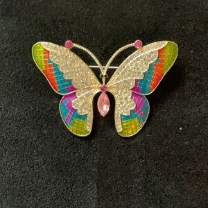 Colorful Butterfly Brooch